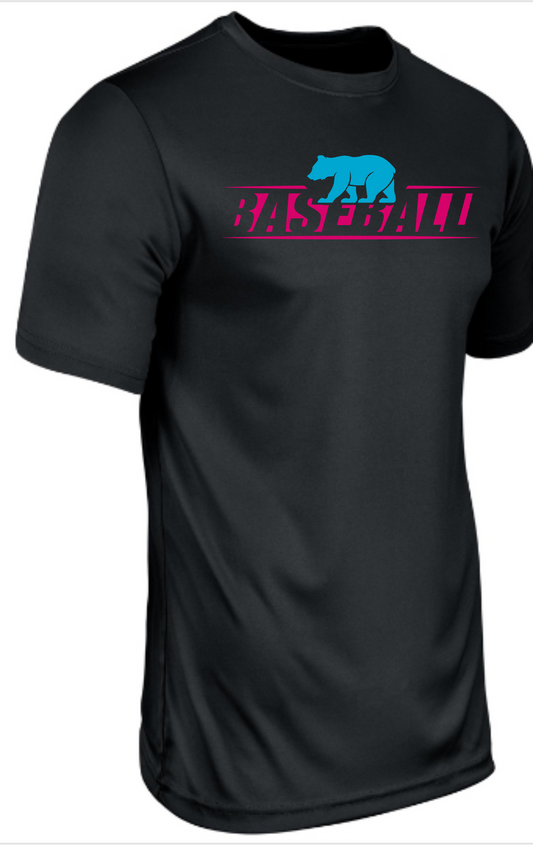 YOUTH PINK AND BABY BLUE LOGOS Champro Dri - Fit T Shirt