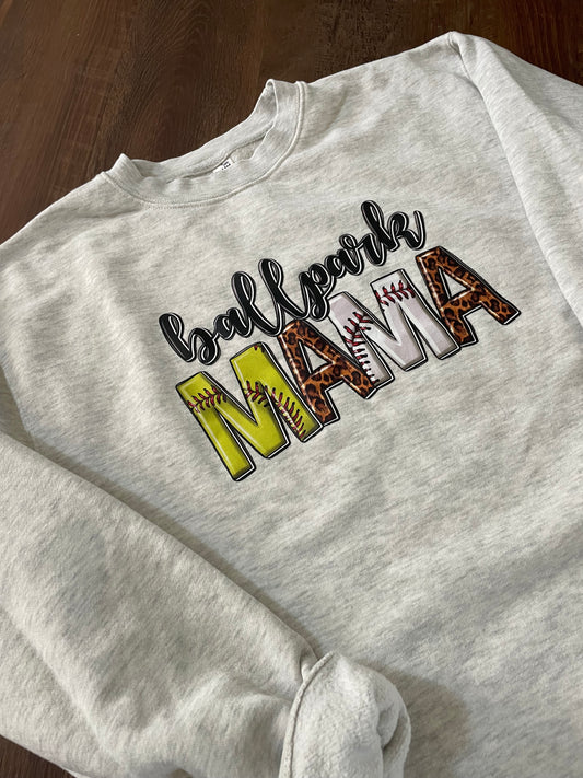 Ballpark MAMA Lane Seven® Premium Crewneck Sweatshirt