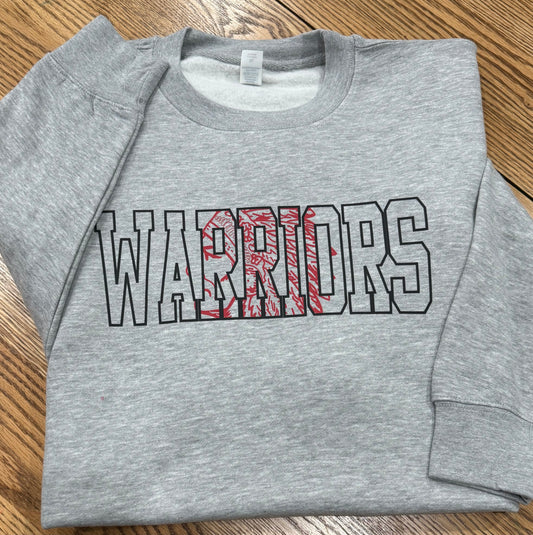 Warrior OUTLINE Lane Seven® Premium Crewneck Sweatshirt