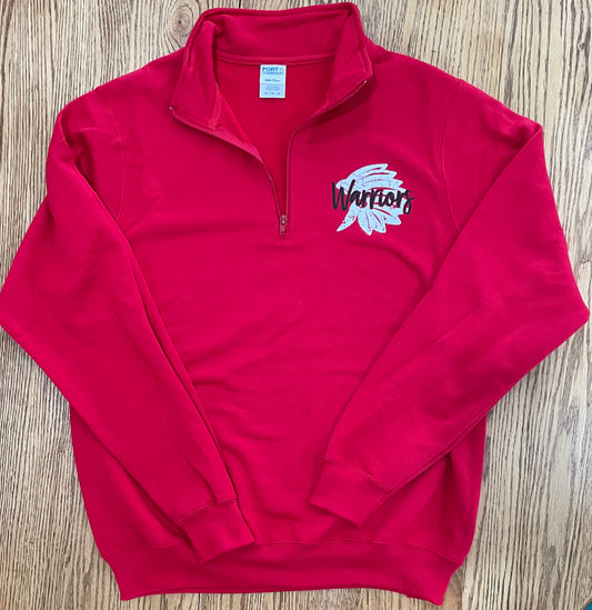 RED Port & Company ® Core Fleece 1/4-Zip Pullover Sweatshirt