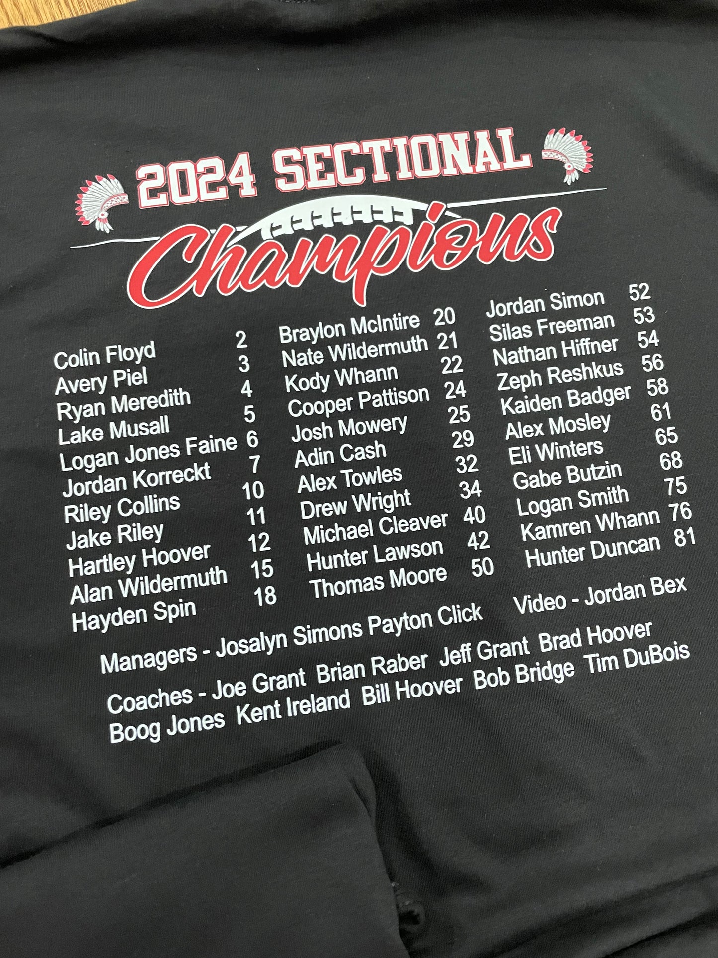 NM Warrior Football 2024 Sectional Champions Next Level Apparel® Unisex CVC Tee