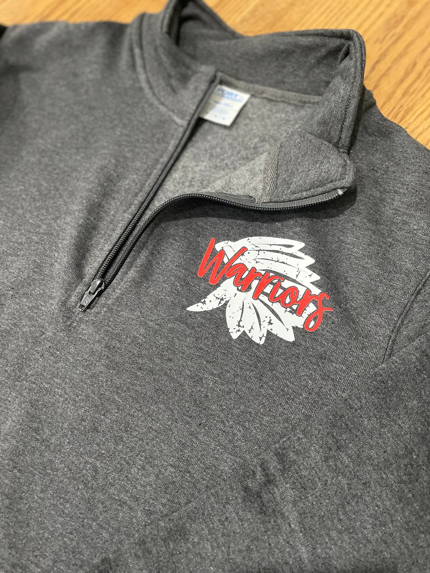 GRAY Port & Company ® Core Fleece 1/4-Zip Pullover Sweatshirt