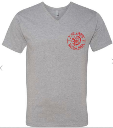 Next Level - Unisex CVC V-Neck T-Shirt Warriors Spirit Logos