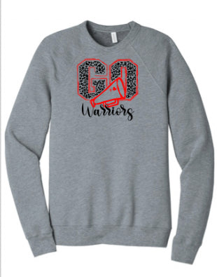 BELLA + CANVAS - Sponge Fleece Raglan Crewneck Sweatshirt CHEER LOGOS