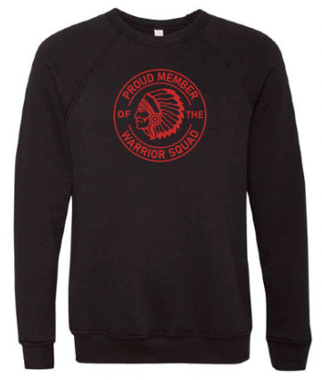 BELLA + CANVAS - Sponge Fleece Raglan Crewneck Sweatshirt WARRIORS SPIRIT LOGOS