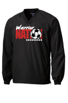 Sport-Tek® V-Neck Raglan Wind Shirt Warrior Nation Sports Logos