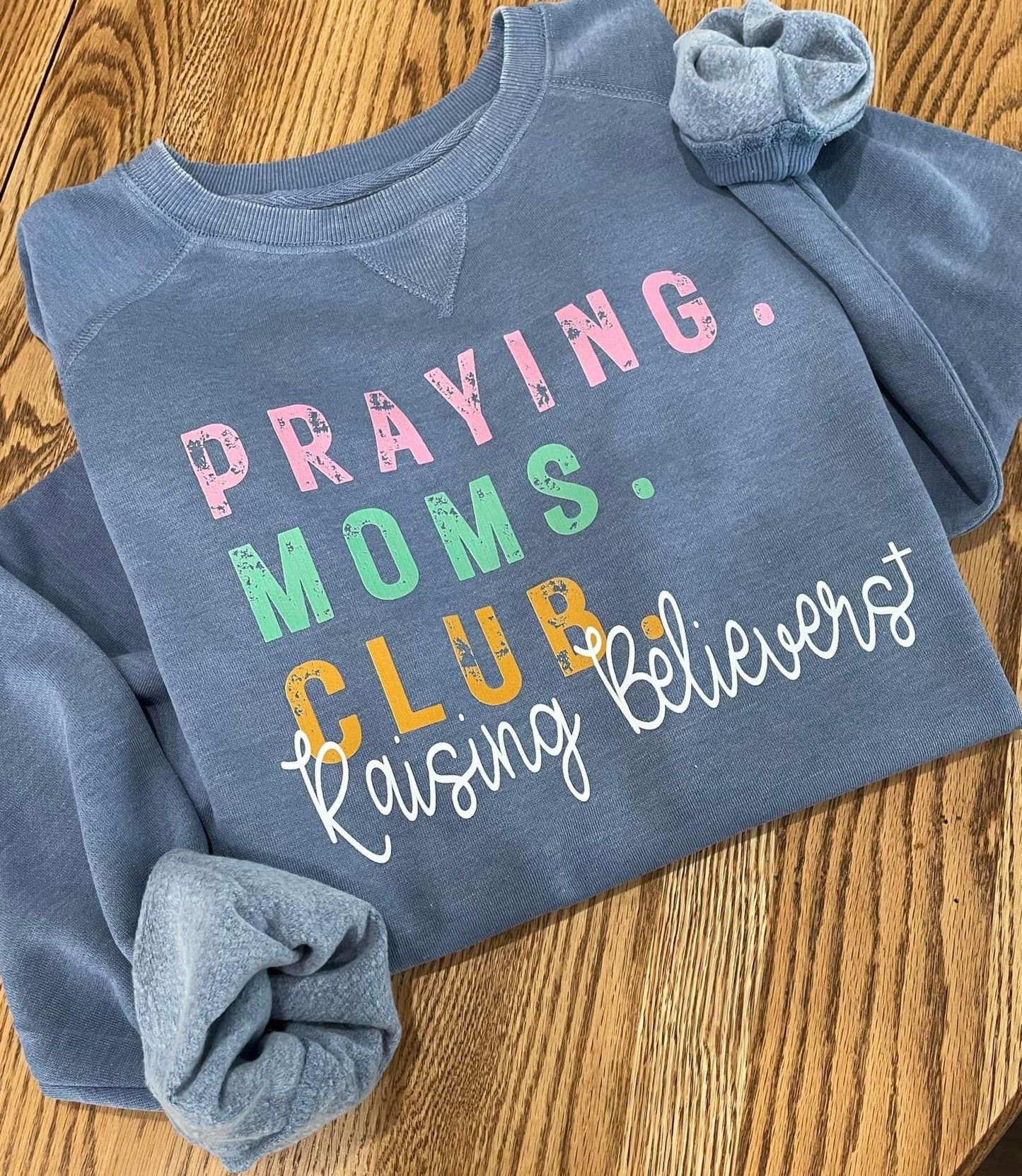 Praying Moms Club Vintage Fleece Crew