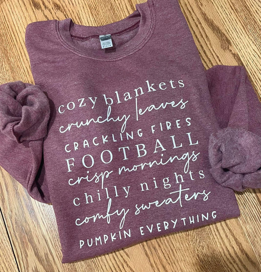 Fall Script  Heavy Blend™ Adult Crewneck Sweatshirt