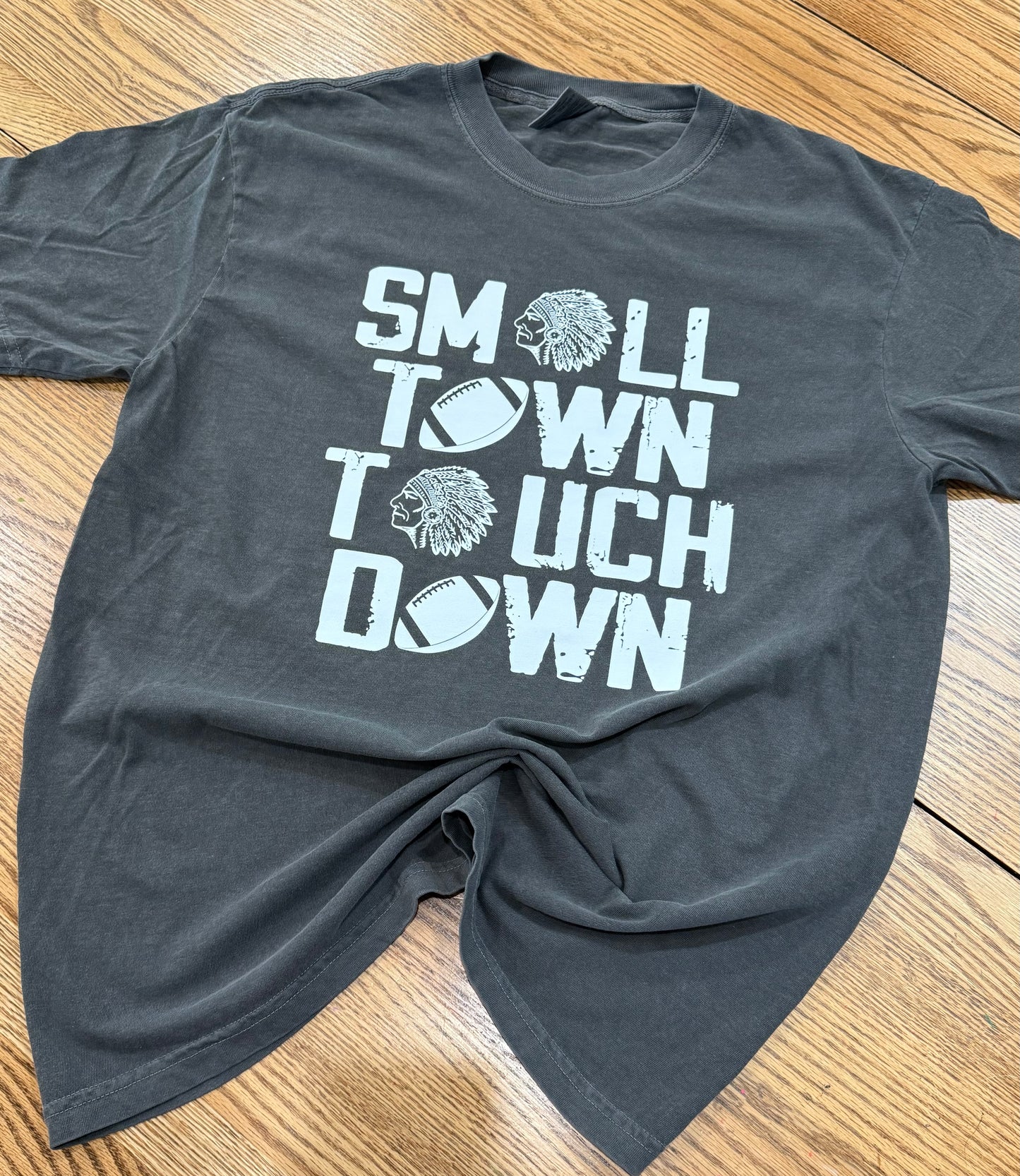 Small Town Touch Down Comfort Colors® Heavyweight Adult Unisex T-Shirt