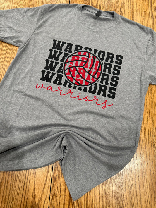 Volleyball inside WARRIORS Next Level Apparel® Unisex CVC Tee
