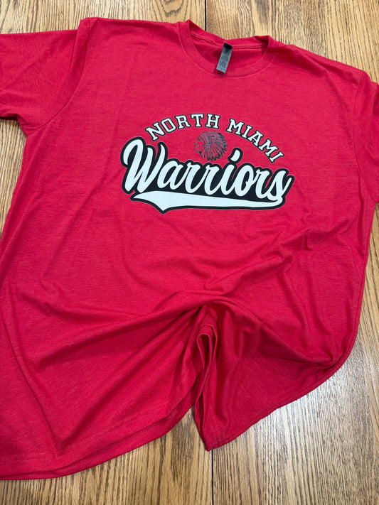 North Miami WARRIORS Cursive Next Level Apparel® Unisex CVC Tee
