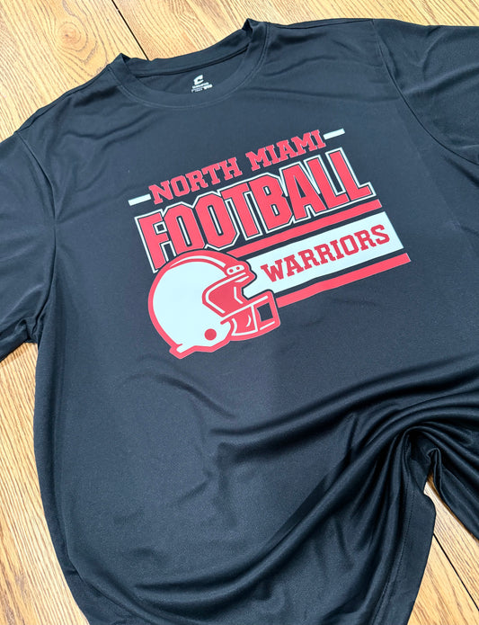 North Miami Football Helmet Champro Dri - Fit T Shirt