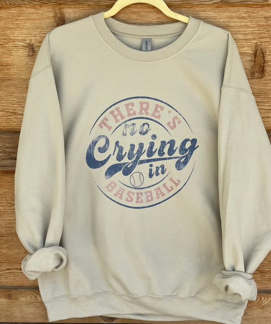 There's No Crying in Baseball Heavy Blend™ Adult Crewneck Sweatshirt