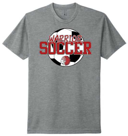 Warrior Soccer Ball Behind Next Level Apparel® Unisex CVC Tee