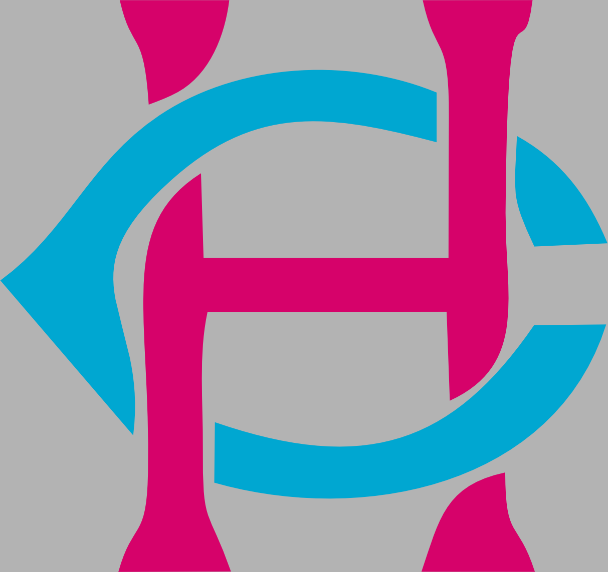 YOUTH PINK & BABY BLUE LOGO CHAMPRO DRY FIT HOODIE