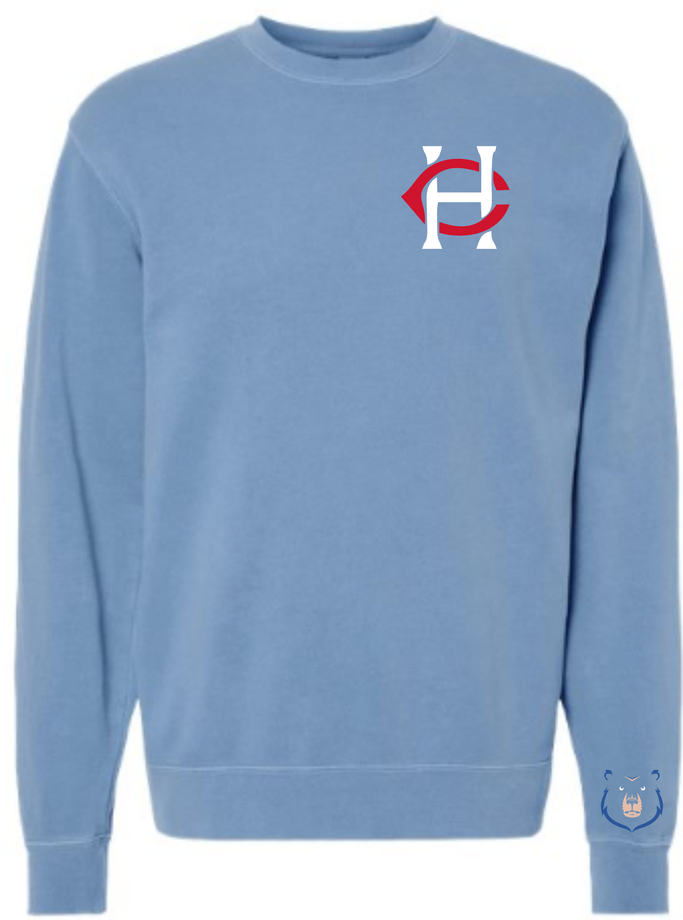 Light Blue Independent Trading Co. - Midweight Pigment-Dyed Crewneck Sweatshirt
