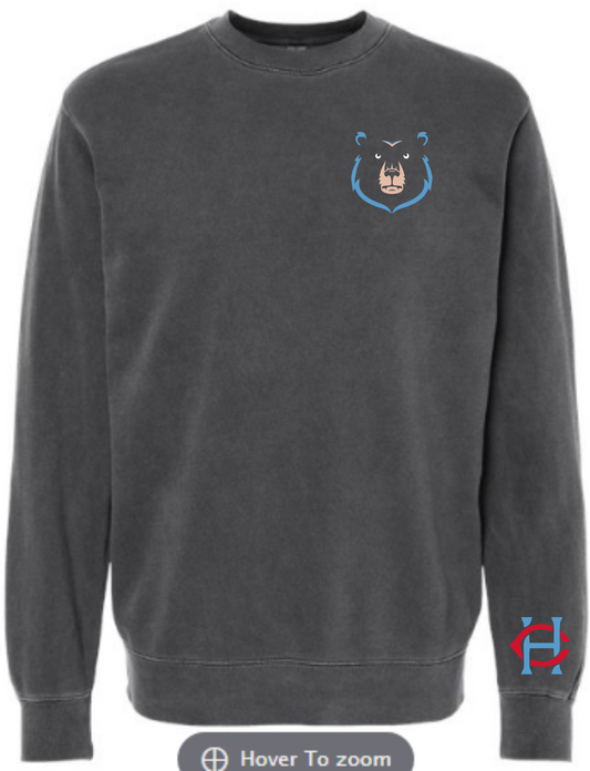 Black Independent Trading Co. - Midweight Pigment-Dyed Crewneck Sweatshirt