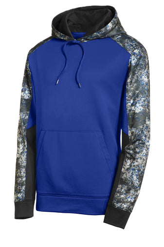 Sport-Tek® Sport-Wick® Mineral Freeze Fleece Colorblock Hooded Pullover