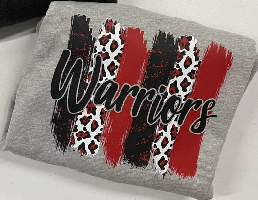 School Spirit Brush Strokes Crew Sweatshirt