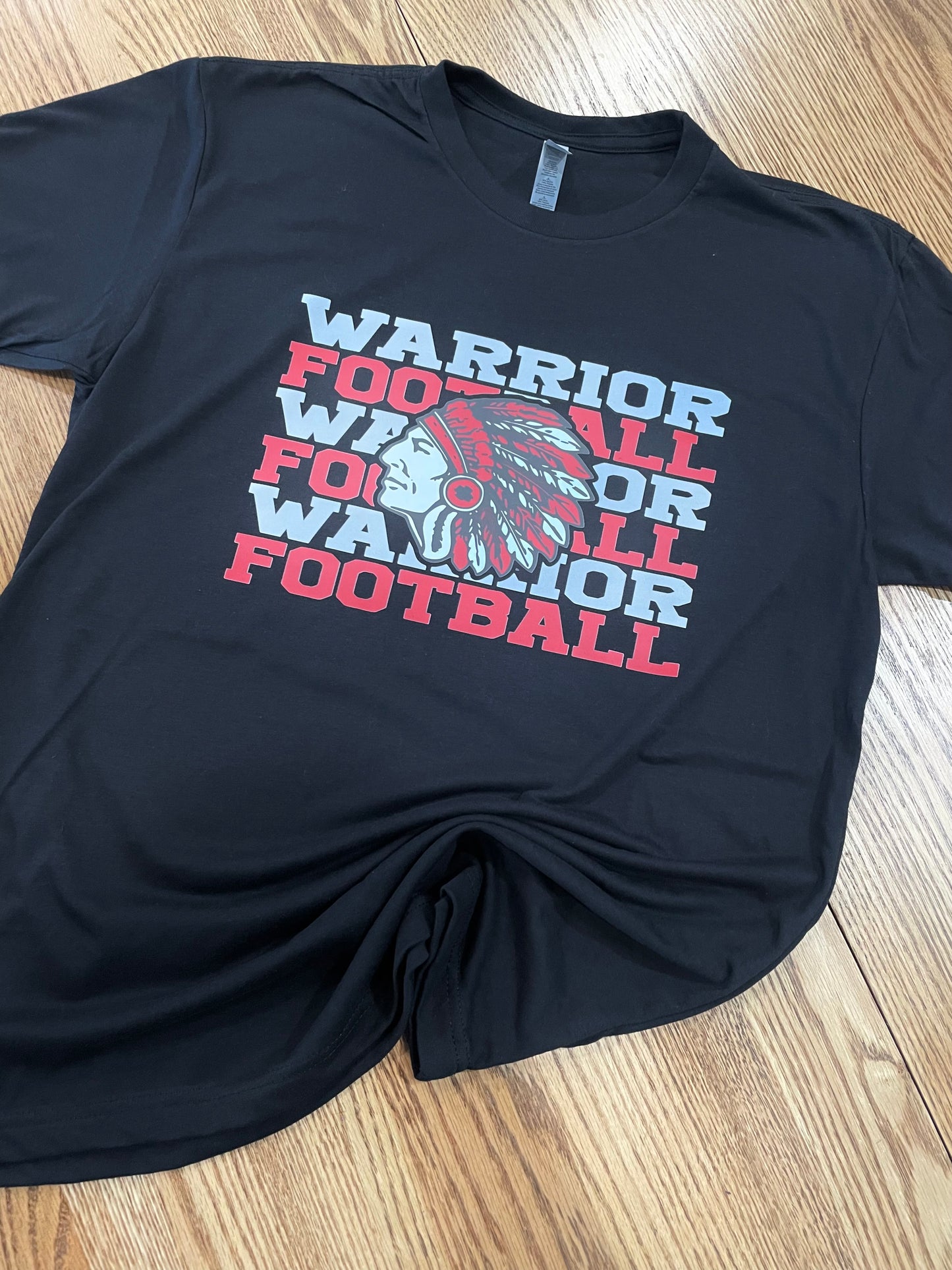 Warrior Football Wording Next Level Apparel® Unisex CVC Tee