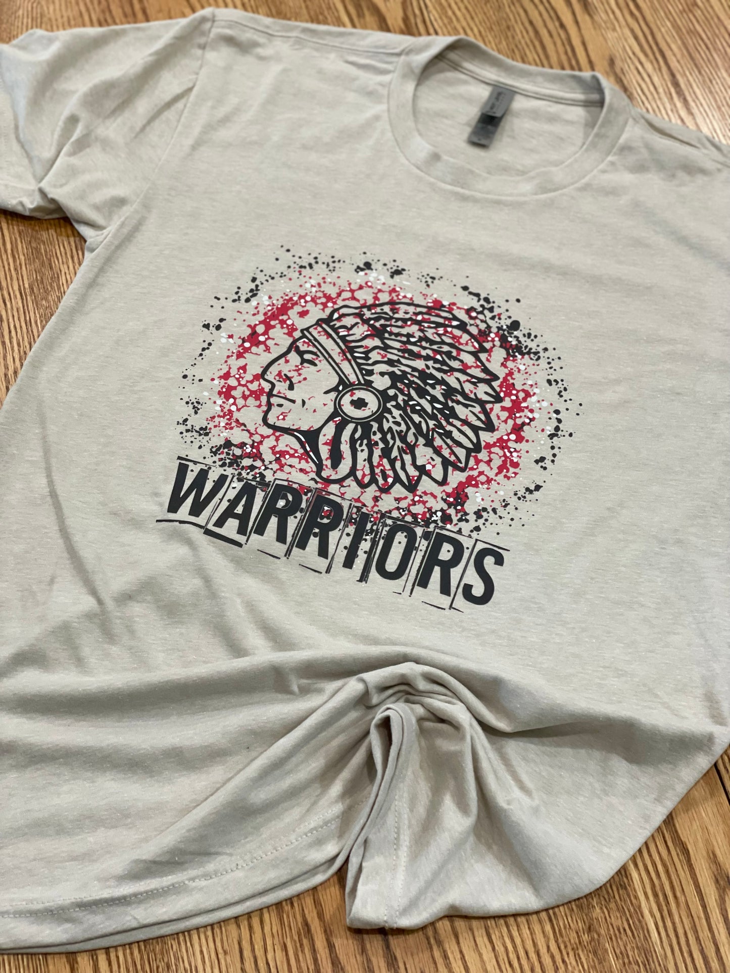 Warriors Splatter Paint Next Level Apparel® Unisex CVC Tee