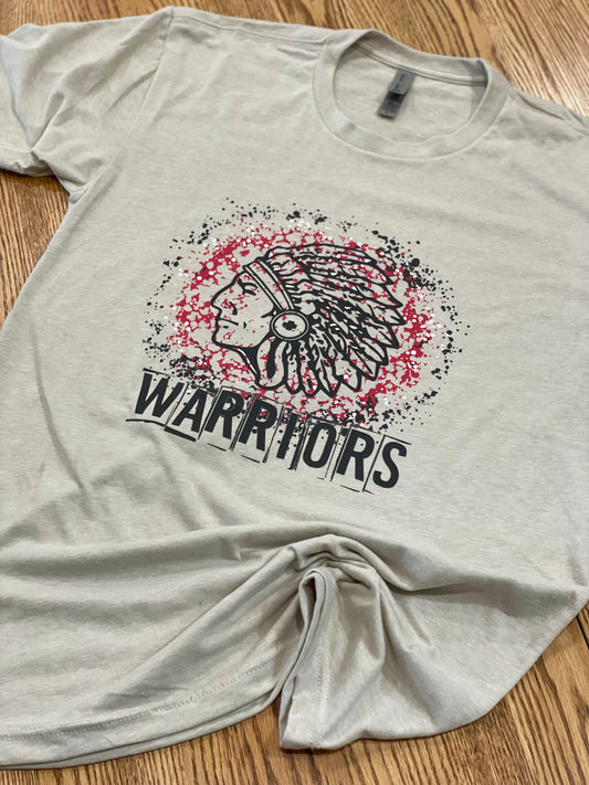 Warriors Splatter Paint Next Level Apparel® Unisex CVC Tee