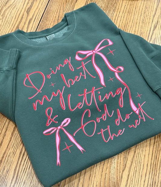 Doing my Best  Independent Trading Co. - Midweight Pigment-Dyed Crewneck Sweatshirt