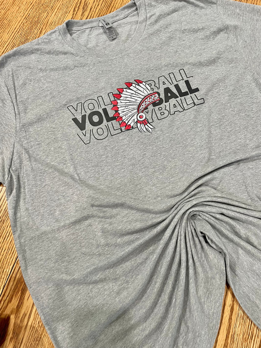 Warrior Volleyball Headress Next Level Apparel® Unisex CVC Tee