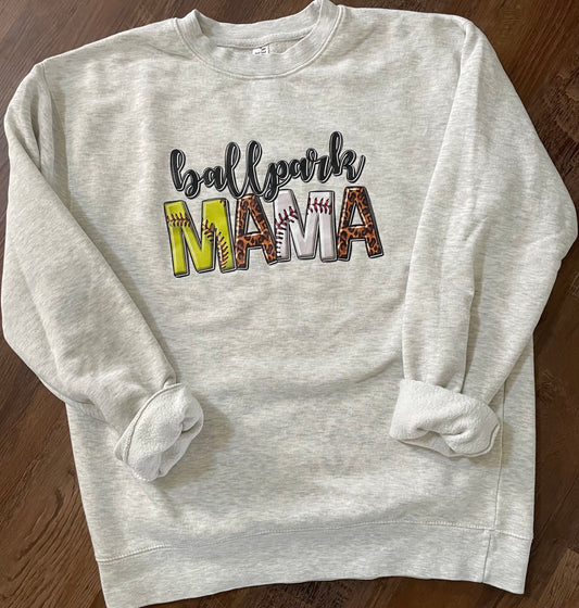 Ballpark MAMA Lane Seven® Premium Crewneck Sweatshirt