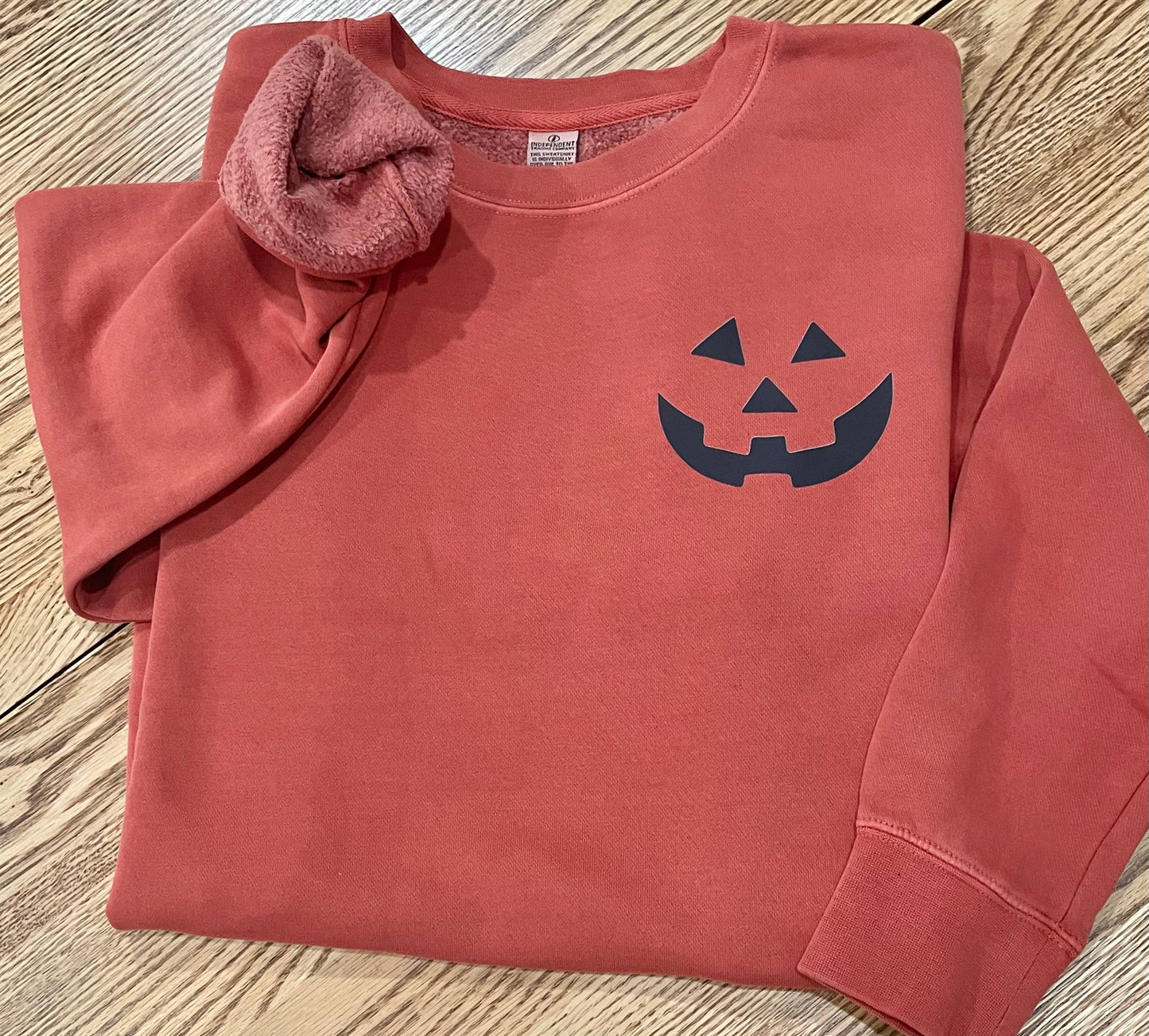 Jack-o-lantern Independent Trading Co. Midweight Pigment-Dyed Crewneck Sweatshirt