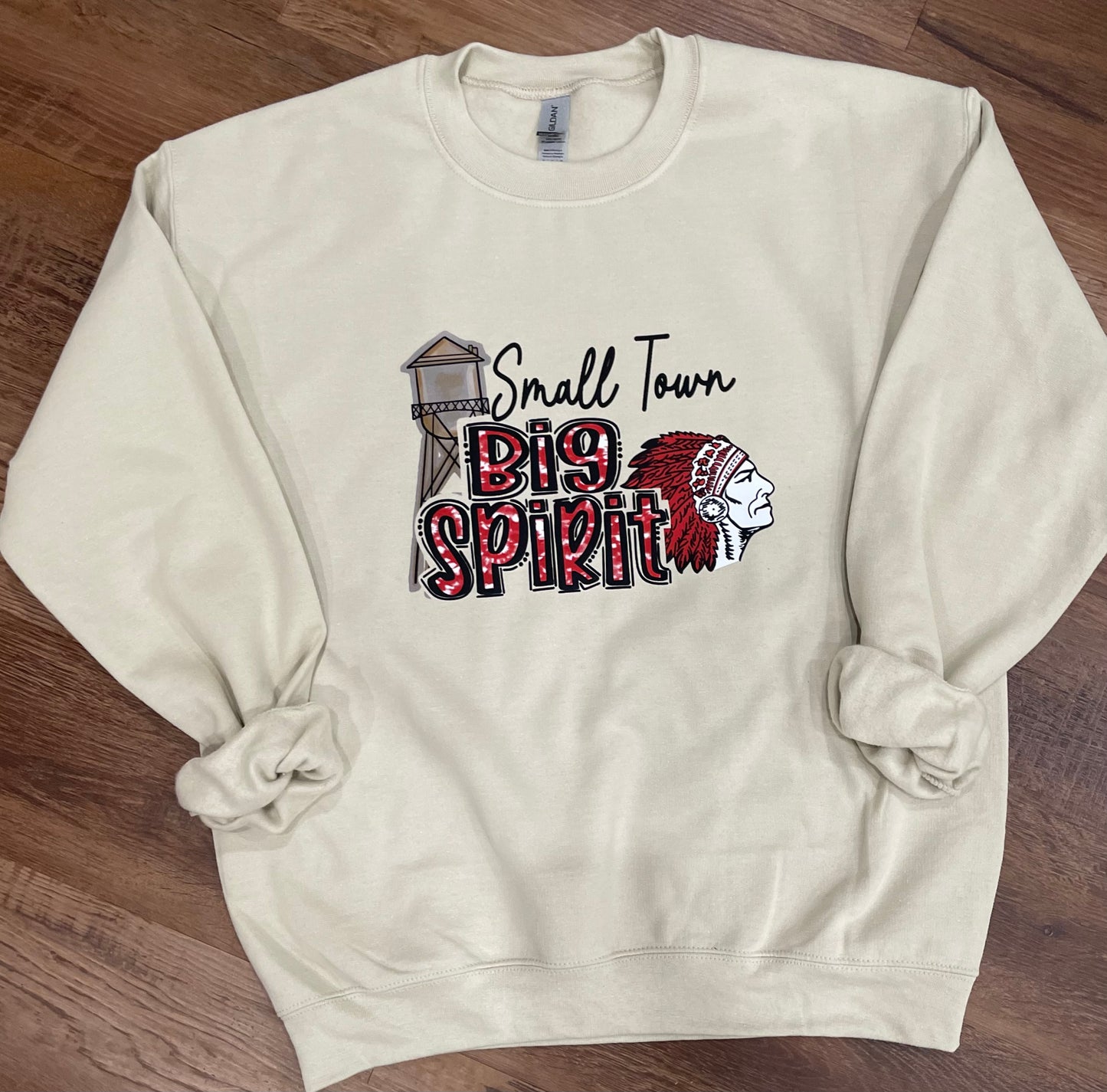 Big Spirit (Sand) Heavy Blend™ Adult Crewneck Sweatshirt