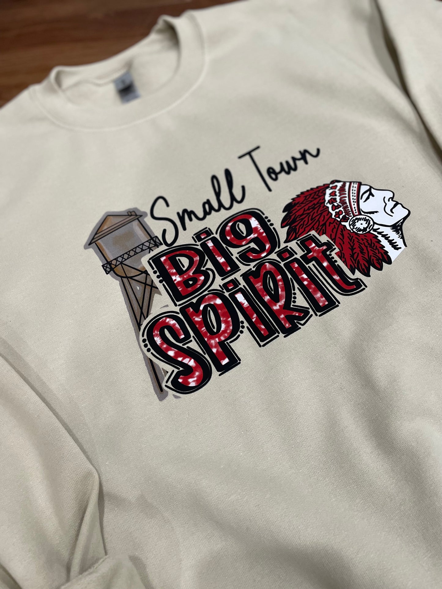 Big Spirit (Sand) Heavy Blend™ Adult Crewneck Sweatshirt