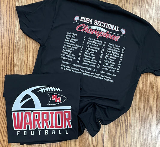 NM Warrior Football 2024 Sectional Champions Next Level Apparel® Unisex CVC Tee