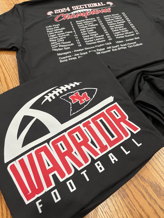 NM Warrior Football 2024 Sectional Champions Next Level Apparel® Unisex CVC Tee