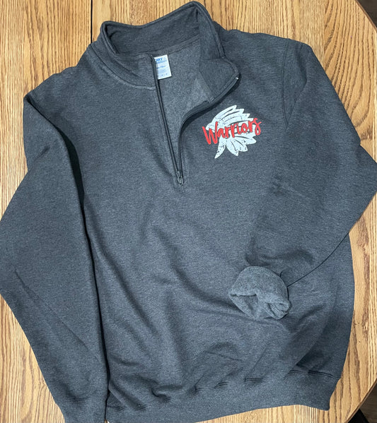 GRAY Port & Company ® Core Fleece 1/4-Zip Pullover Sweatshirt