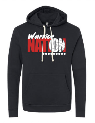 Next Level - Unisex Santa Cruz Hoodie WARRIOR NATION SPORTS LOGO