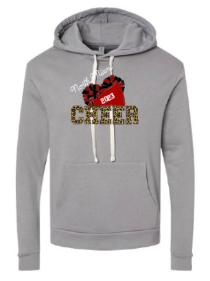 Next Level - Unisex Santa Cruz Hoodie CHEER LOGOS