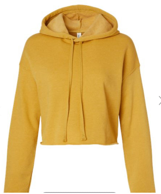 Bella Canvas Women's Fleece Cropped Hoodie