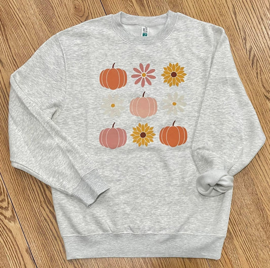 Flower Grid Lane Seven® Premium Crewneck Sweatshirt