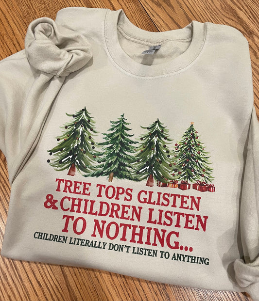 Tree Tops Glisten Heavy Blend™ Adult Crewneck Sweatshirt
