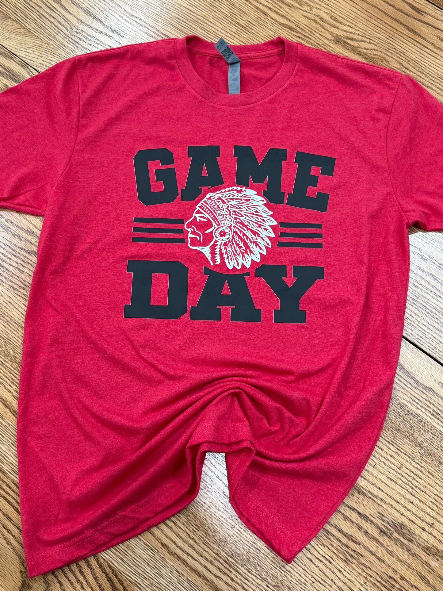 GAME DAY Red Next Level Apparel® Unisex CVC Tee