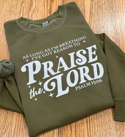 Praise the Lord Independent Trading Co. - Midweight Pigment-Dyed Crewneck Sweatshirt