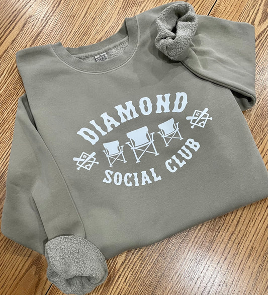 Diamond Social Club Independent Trading Co. - Midweight Pigment-Dyed Crewneck Sweatshirt