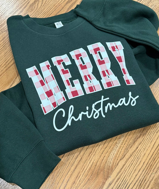 Merry Plaid Lane Seven® Premium Crewneck Sweatshirt