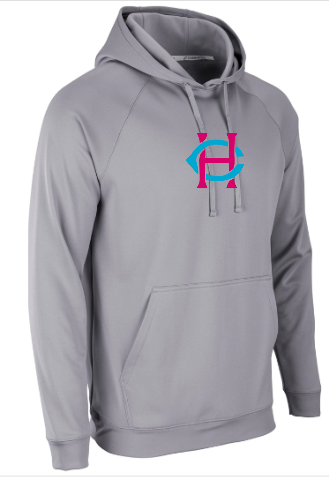 PINK & BABY BLUE LOGO CHAMPRO DRY FIT HOODIE