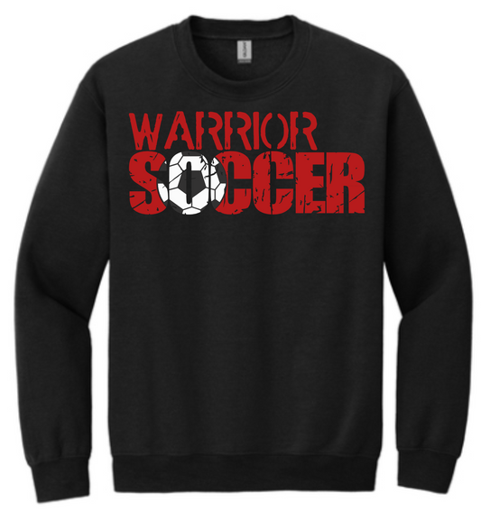 Warrior Soccer Ball Inside Gildan - Heavy Blend™ Crewneck Sweatshirt
