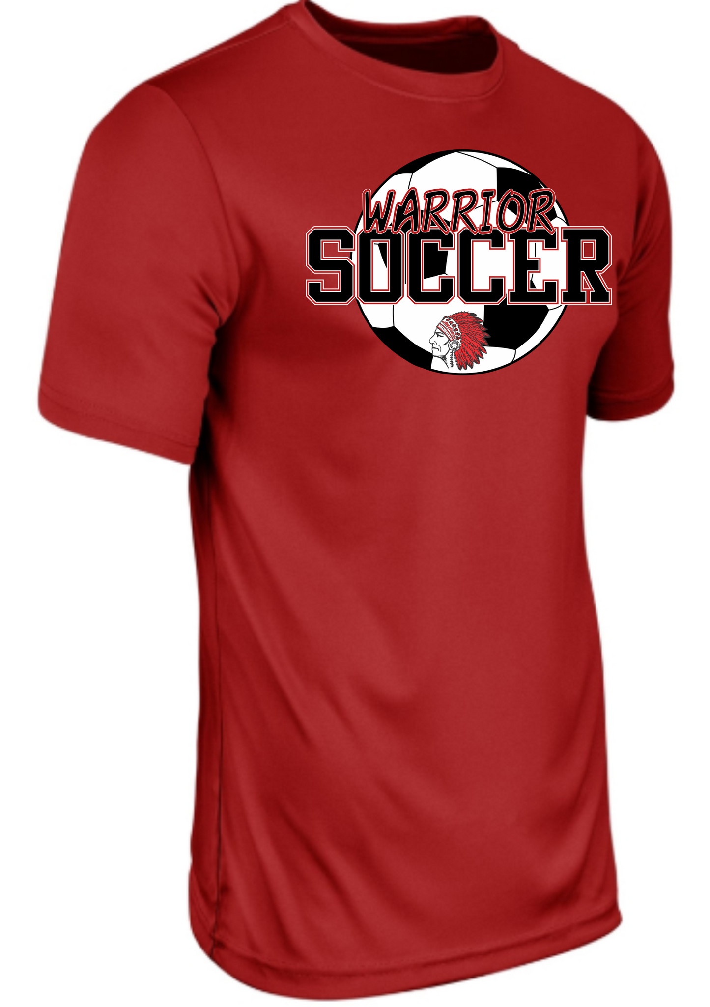 Warriors Soccer Ball Behind Champro Dri - Fit T Shirt