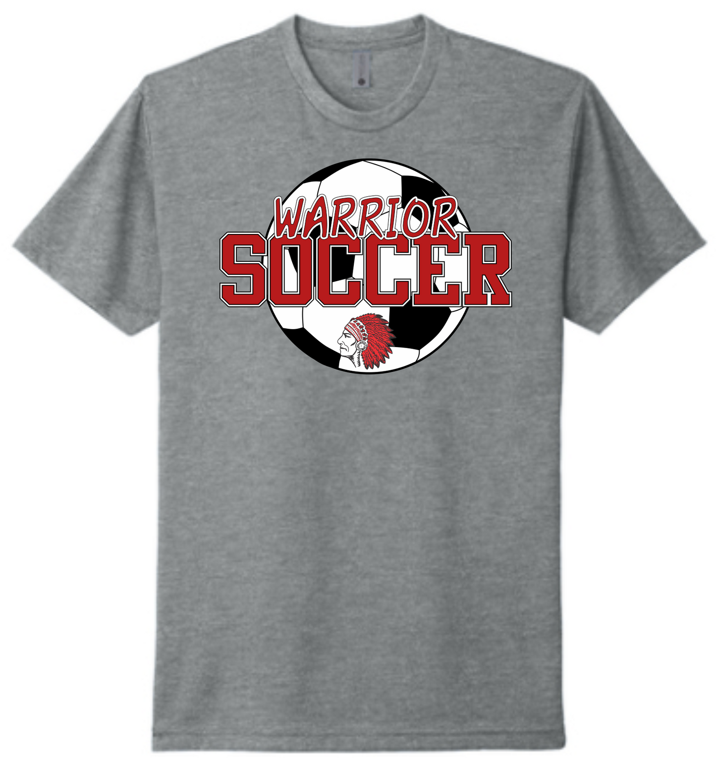 Warrior Soccer Ball Behind Next Level Apparel® Unisex CVC Tee
