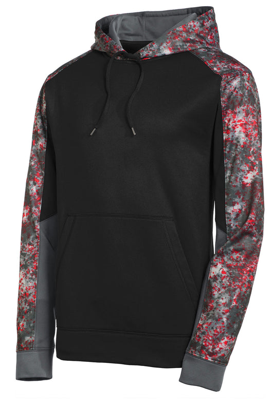 Sport-Tek® Sport-Wick® Mineral Freeze Fleece Colorblock Hooded Pullover